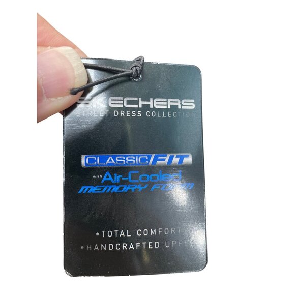 Skechers Classic fit Mens Black Leather Slip Loafers Sz 12 SKU 9480 - Picture 9 of 13